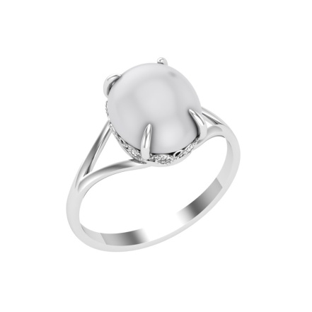 Кольцо из Серебра 925 Приволжский ювелир арт. 211141-KR07, Родирование.