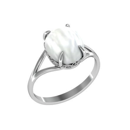 Кольцо из Серебра 925 Приволжский ювелир арт. 211141-PM07, Родирование.