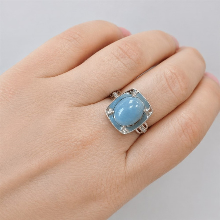 Кольцо из Серебра 925 Приволжский ювелир арт. 211147-ANFA11, Родирование.