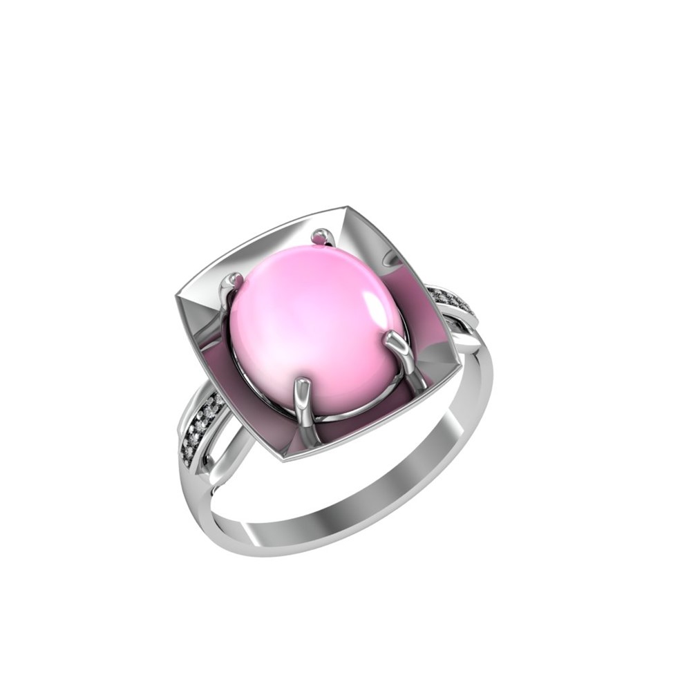 Кольцо из Серебра 925 Приволжский ювелир арт. 211147-FA11KR46, Родирование.