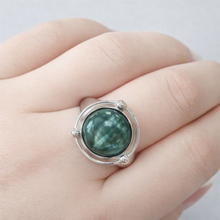 Кольцо из Серебра 925 Приволжский ювелир арт. 211149-KL, Родирование.