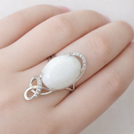 Кольцо из Серебра 925 Приволжский ювелир арт. 211199-FA11NF07, Родирование.