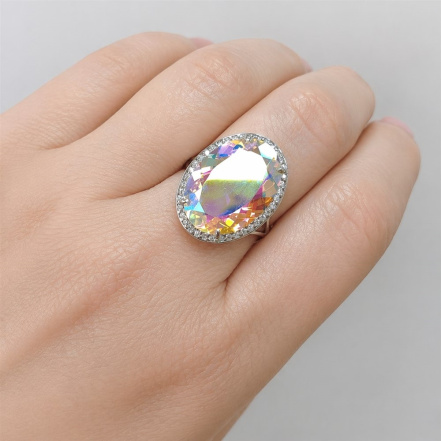 Кольцо из Серебра 925 Приволжский ювелир арт. 211202-FA11GH99, Родирование.