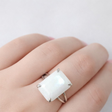 Кольцо из Серебра 925 Приволжский ювелир арт. 211207-NF07, Родирование.