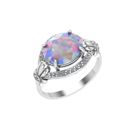 Кольцо из Серебра 925 Приволжский ювелир арт. 211257-FA11GH99, Родирование.