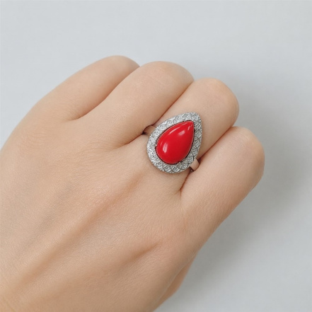 Кольцо из Серебра 925 Приволжский ювелир арт. 211529-KR, Родирование.