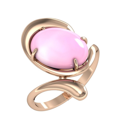 Кольцо из Серебра 925 Приволжский ювелир арт. 212151-KR46, Золочение в два слоя.