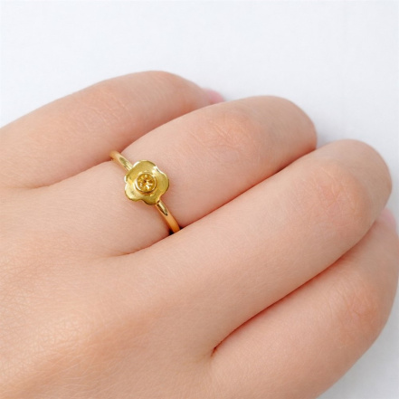 Кольцо из Серебра 925 Приволжский ювелир арт. 212208-CT20, Золочение в два слоя.