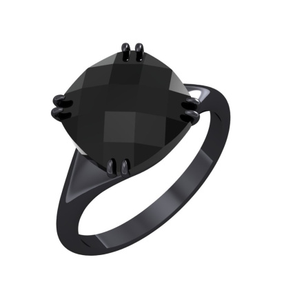 Кольцо из Серебра 925 Приволжский ювелир арт. 214066-FA73, чёрный оксид.