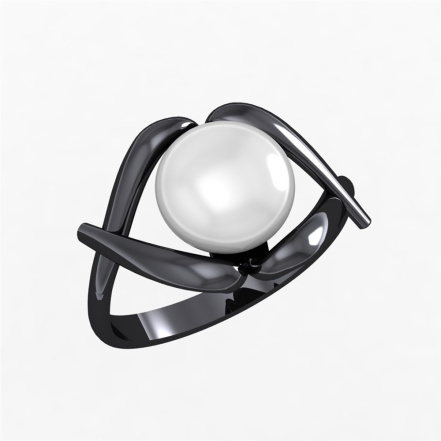 Кольцо из Серебра 925 Приволжский ювелир арт. 214087-ZM07, чёрный оксид.