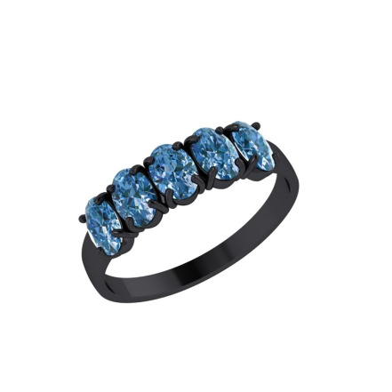 Кольцо из Серебра 925 Приволжский ювелир арт. 214107-GH55, чёрный оксид.