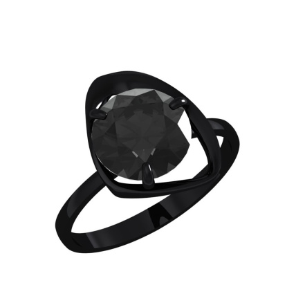 Кольцо из Серебра 925 Приволжский ювелир арт. 214268-GH73, чёрный оксид.