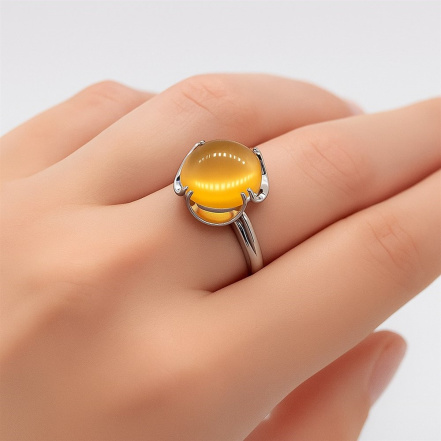 Кольцо из Серебра 925 Приволжский ювелир арт. 231399-CT20, Родирование.