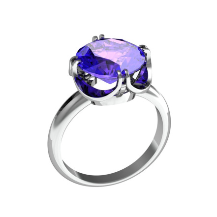 Кольцо из Серебра 925 Приволжский ювелир арт. 231399-FA67, Родирование.