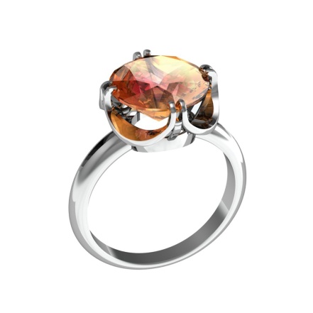 Кольцо из Серебра 925 Приволжский ювелир арт. 231399-GH42, Родирование.