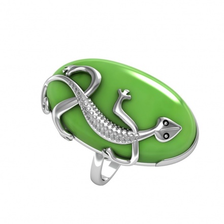 Кольцо из Серебра 925 Приволжский ювелир арт. 231893-NF22, Родирование.