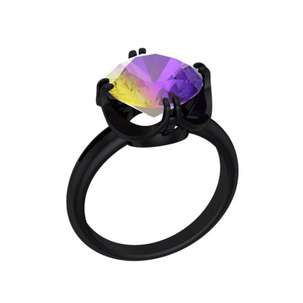 Кольцо из Серебра 925 Приволжский ювелир арт. 234399-FA04, чёрный оксид.