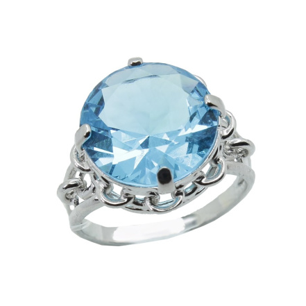 Кольцо из Серебра 925 Приволжский ювелир арт. 241503-KV15, Родирование.