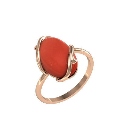 Кольцо из Серебра 925 Приволжский ювелир арт. 242830-SR, Золочение в два слоя.