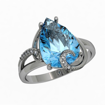 Кольцо из Серебра 925 Приволжский ювелир арт. 251133-FA11FA15, Родирование.