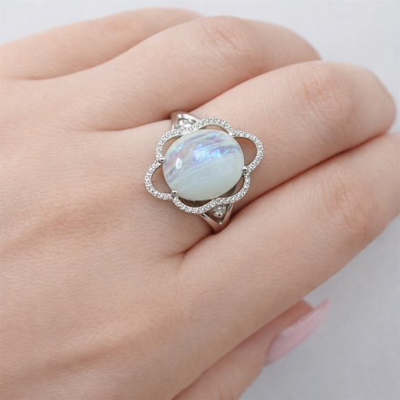 Кольцо из Серебра 925 Приволжский ювелир арт. 251169-FA11LN, Родирование.