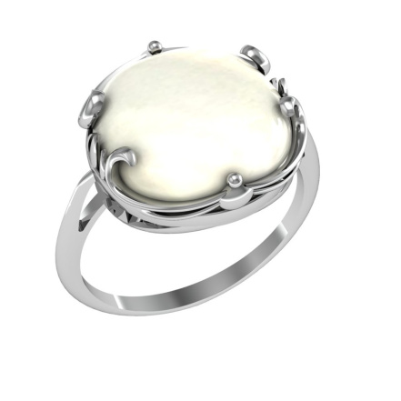 Кольцо из Серебра 925 Приволжский ювелир арт. 251208-PM07, Родирование.