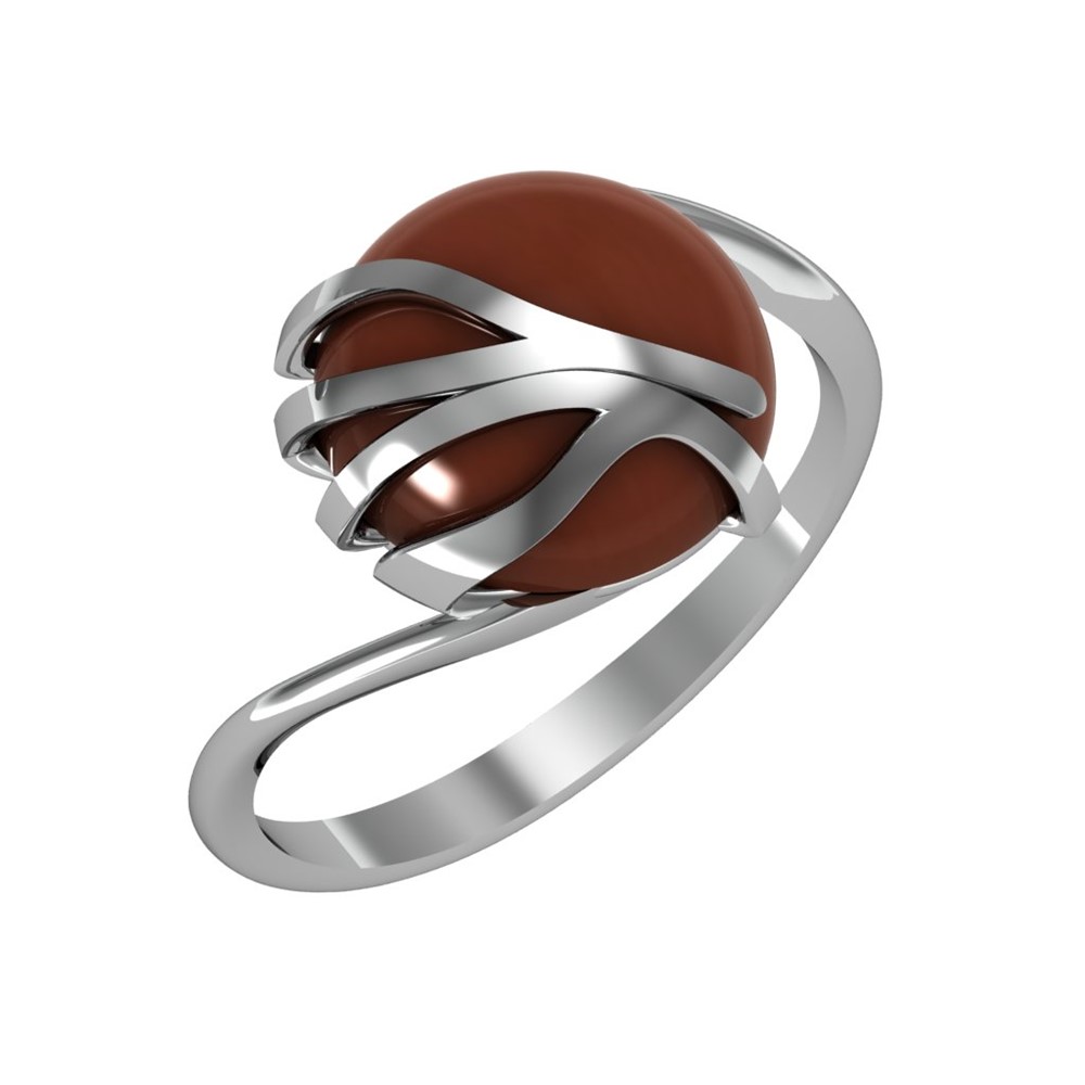 Кольцо из Серебра 925 Приволжский ювелир арт. 251233-SR, Родирование.