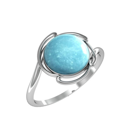 Кольцо из Серебра 925 Приволжский ювелир арт. 251268-AQ, Родирование.