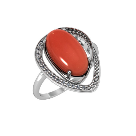 Кольцо из Серебра 925 Приволжский ювелир арт. 251453-FA11SR, Родирование.