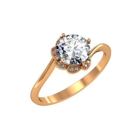 Кольцо из Серебра 925 Приволжский ювелир арт. 252123-FA11, Золочение в два слоя.