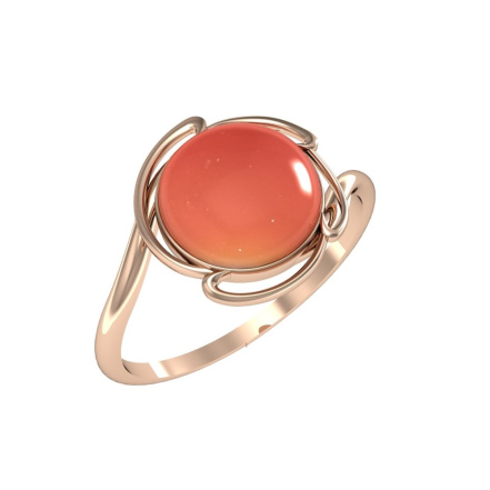 Кольцо из Серебра 925 Приволжский ювелир арт. 252268-SR, Золочение в два слоя.