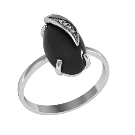 Кольцо из Серебра 925 Приволжский ювелир арт. 261029-AG73FA11, Родирование.