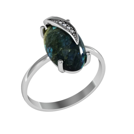 Кольцо из Серебра 925 Приволжский ювелир арт. 261029-FA11LB, Родирование.