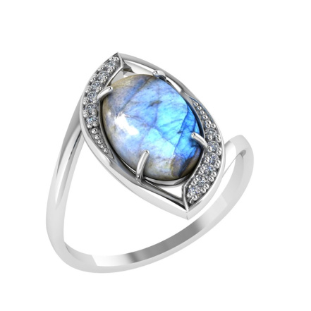 Кольцо из Серебра 925 Приволжский ювелир арт. 261183-FA11LB, Родирование.