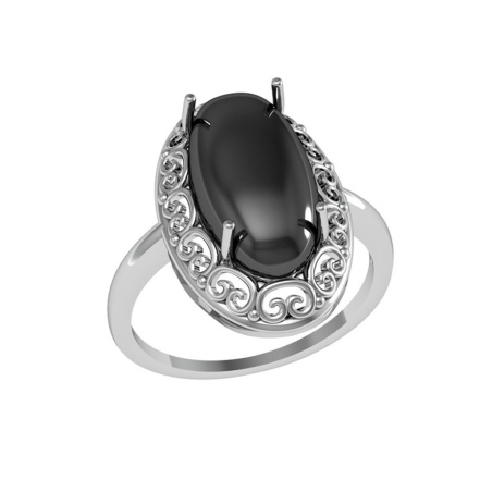 Кольцо из Серебра 925 Приволжский ювелир арт. 261323-AG73, Родирование.