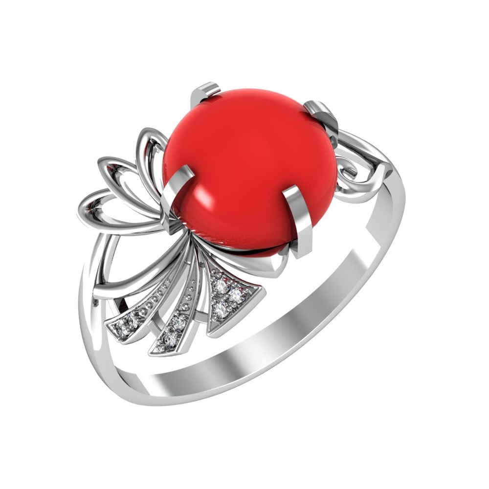 Кольцо из Серебра 925 Приволжский ювелир арт. 261388-FA11KR26, Родирование.