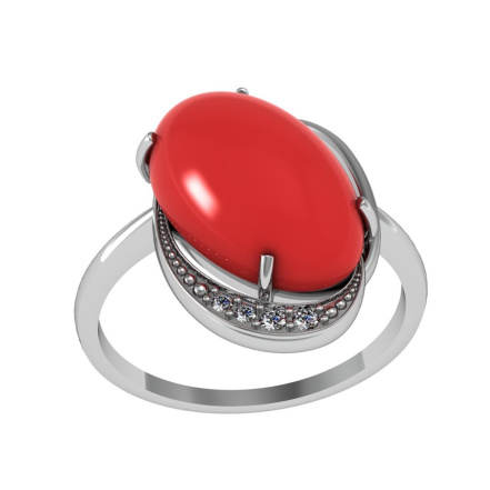 Кольцо из Серебра 925 Приволжский ювелир арт. 261429-FA11KR26, Родирование.