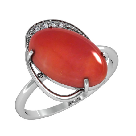 Кольцо из Серебра 925 Приволжский ювелир арт. 261429-FA11SR, Родирование.