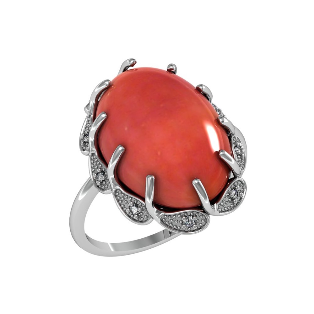 Кольцо из Серебра 925 Приволжский ювелир арт. 261537-FA11SR, Родирование.
