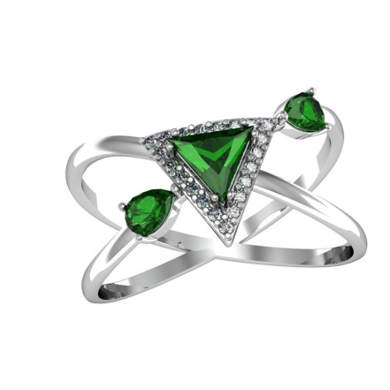 Кольцо из Серебра 925 Приволжский ювелир арт. 261567-MIX111, Родирование.