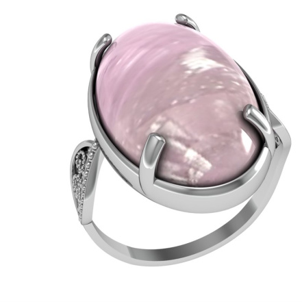 Кольцо из Серебра 925 Приволжский ювелир арт. 261570-AM31, Родирование.