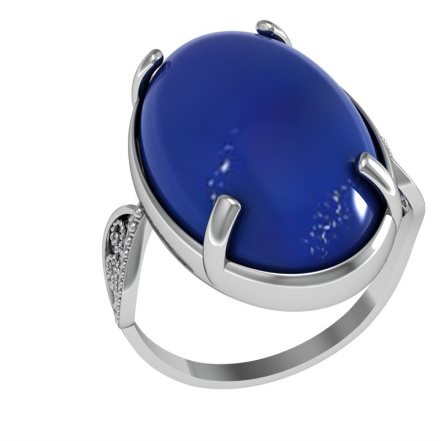 Кольцо из Серебра 925 Приволжский ювелир арт. 261570-LM, Родирование.