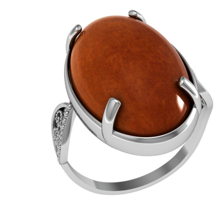 Кольцо из Серебра 925 Приволжский ювелир арт. 261570-SR, Родирование.