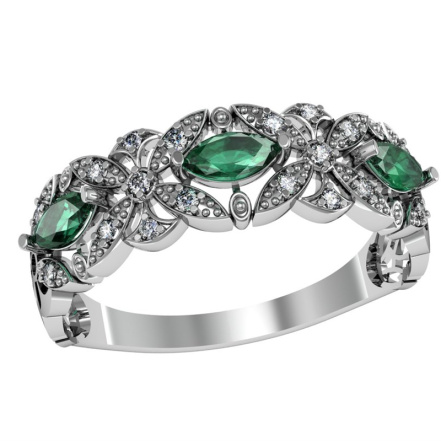 Кольцо из Серебра 925 Приволжский ювелир арт. 261584-FA11FA23, Родирование.