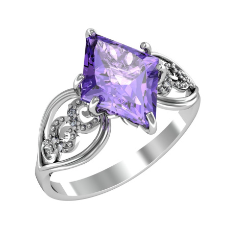 Кольцо из Серебра 925 Приволжский ювелир арт. 261669-FA11KV67, Родирование.