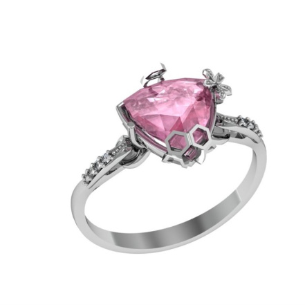 Кольцо из Серебра 925 Приволжский ювелир арт. 261672-FA11FA46, Родирование.