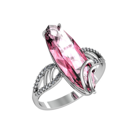 Кольцо из Серебра 925 Приволжский ювелир арт. 261678-FA11KV46, Родирование.