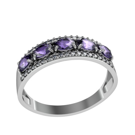 Кольцо из Серебра 925 Приволжский ювелир арт. 261690-FA11FA67, Родирование.