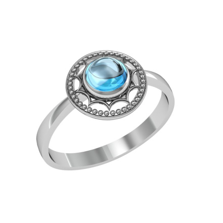 Кольцо из Серебра 925 Приволжский ювелир арт. 261791-TP15, Родирование.