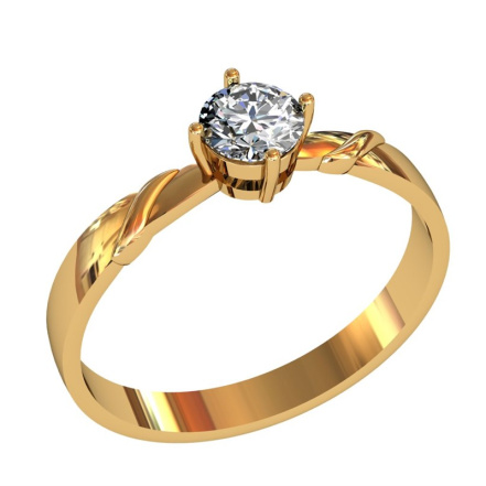 Кольцо из Серебра 925 Приволжский ювелир арт. 262310-FA11, Золочение в два слоя.